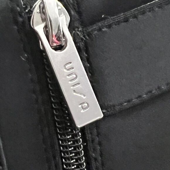 Unisa Boots Womens Size 8.5 Black Ankle Booties Block Heel Side Zip Buckle - Picture 8 of 14